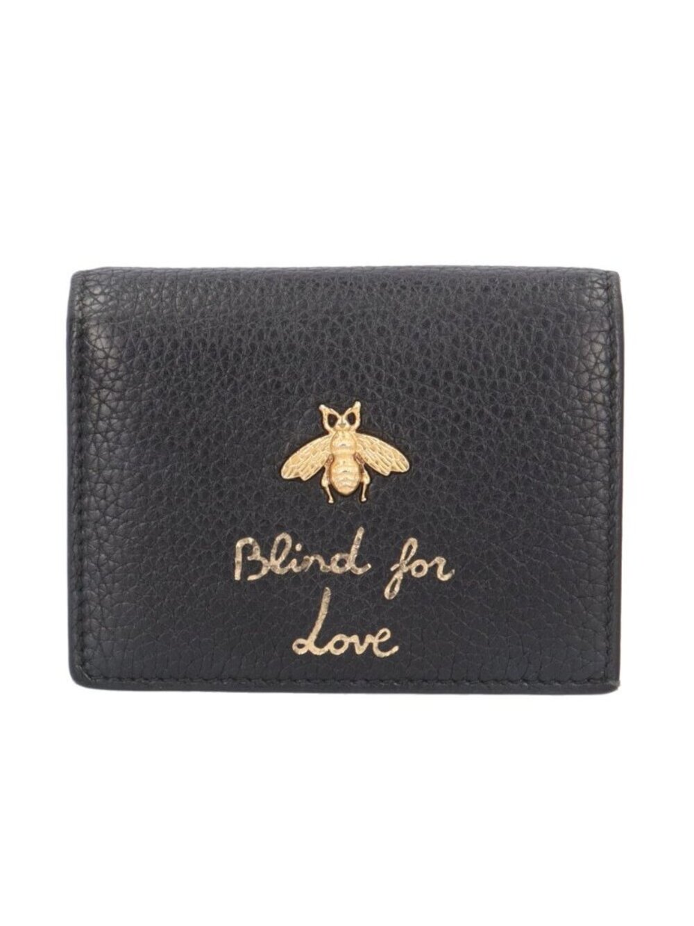 Gucci Animalier Bee Bifold Wallet Leather